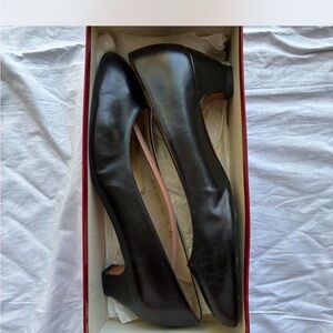 Salvatore Ferragamo Black Leather Heels